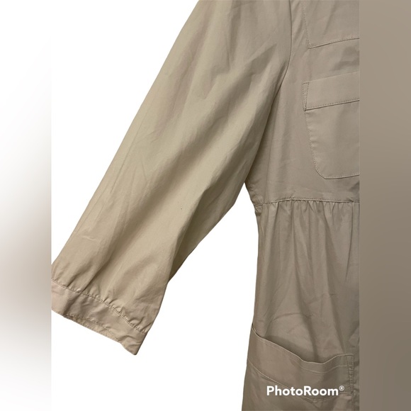 Beige Jessica Collared Button Down Blouse Size 14 - Picture 5 of 6